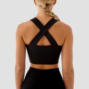 Juodas crop topas - Image 3